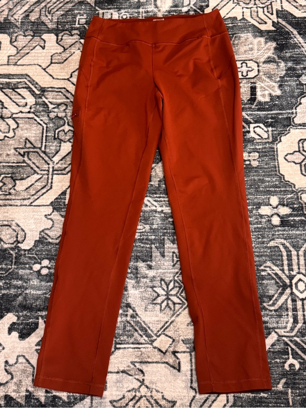 Duluth Trading Co Rust Orange Women's Leggings Sz Sx31